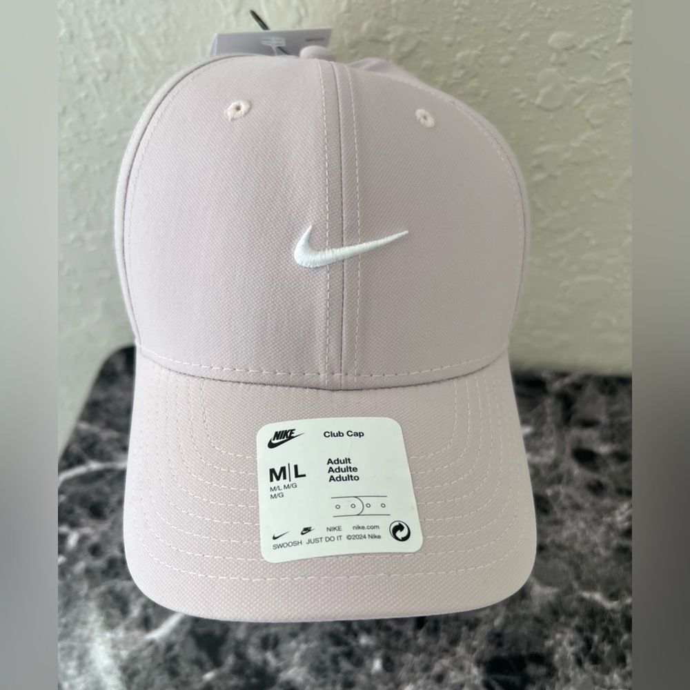 NIKE Club Structured Swoosh Adult Unisex Training Hat M/L Pink Oxford